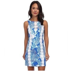 Lilly Pulitzer Shift Dress in Vibrant Blue